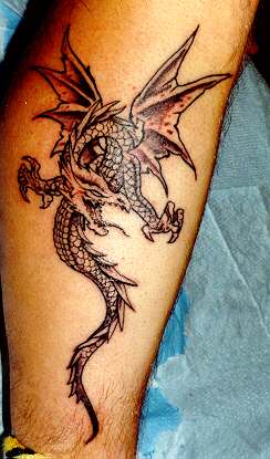 Paczka 100 zdjęć tatuaży  Część 1 - dragon_arm31.jpg
