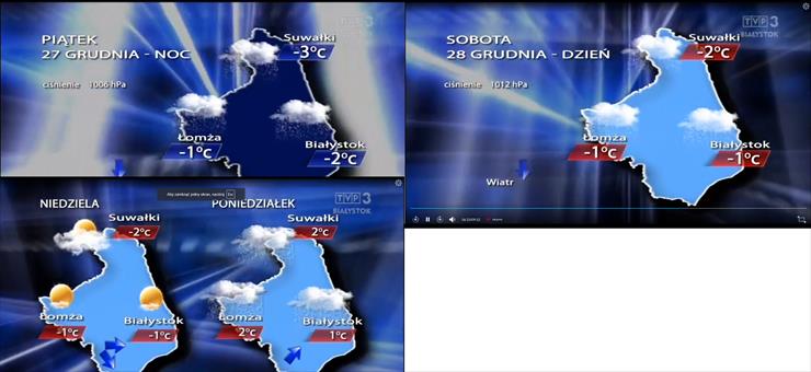 Prognoza pogody w TVP 3 Białystok - screeny - TVP 3 Białystok 27-12-2019.png